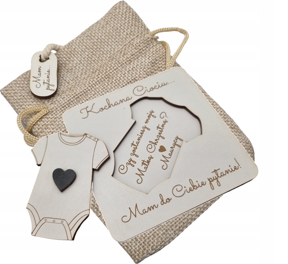 Ciociu czy zostaniesz moją chrzestną zaproszenie