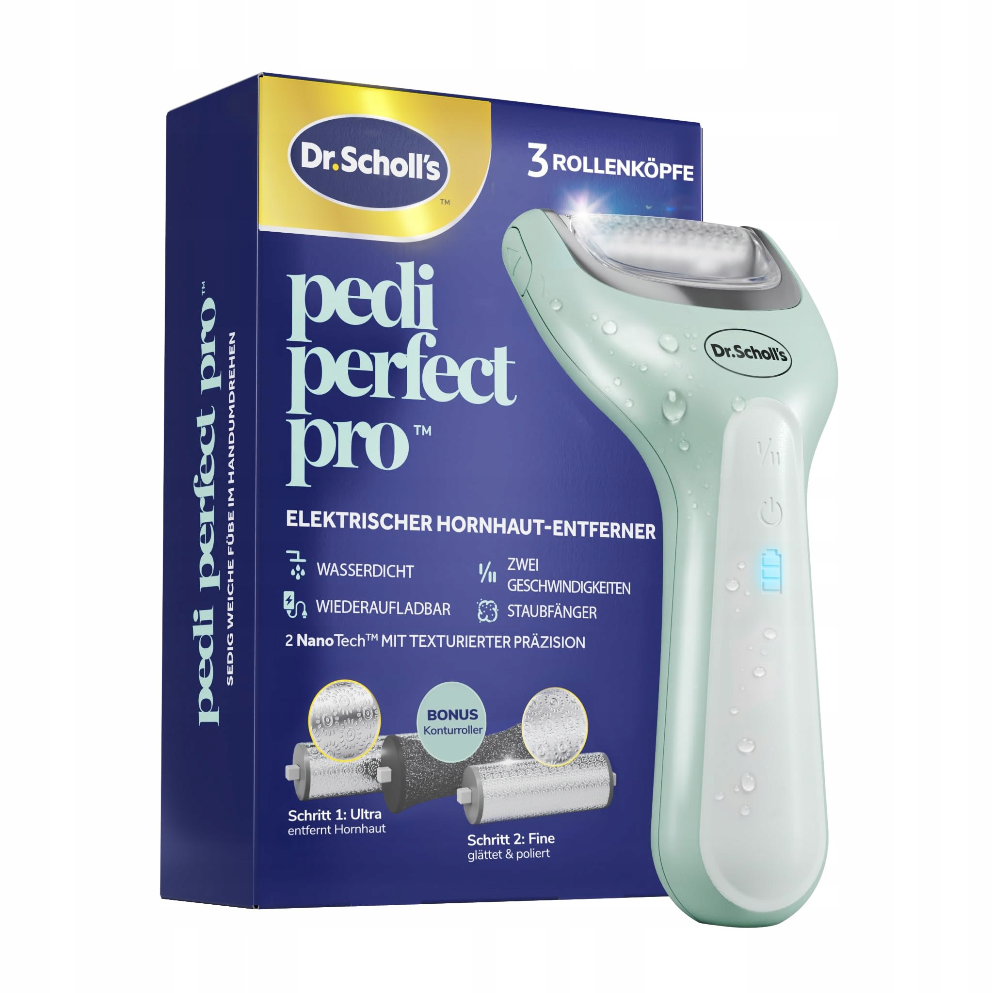 Pilnik elektryczny Dr. Scholl's Pedi Perfect Pro Professional 3 głowice