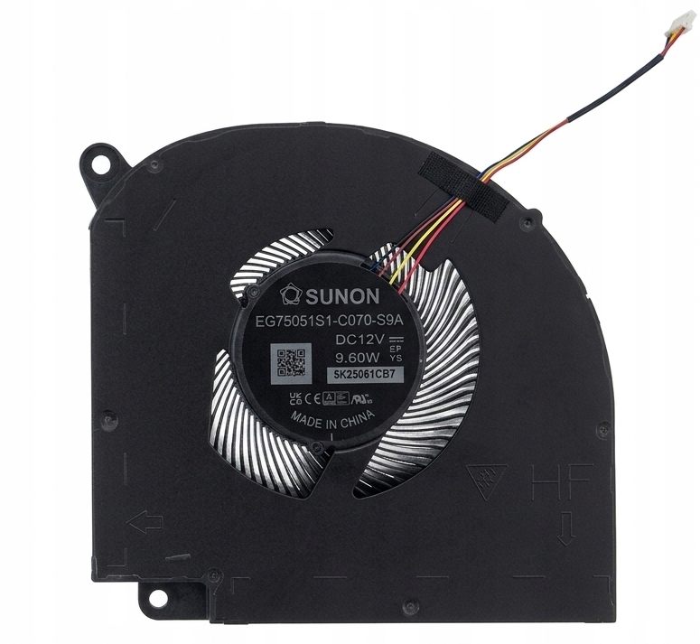 Ventilátor Gpu 12V Gigabyte Aero X16 EG61H EG75051S1-C070-S9A