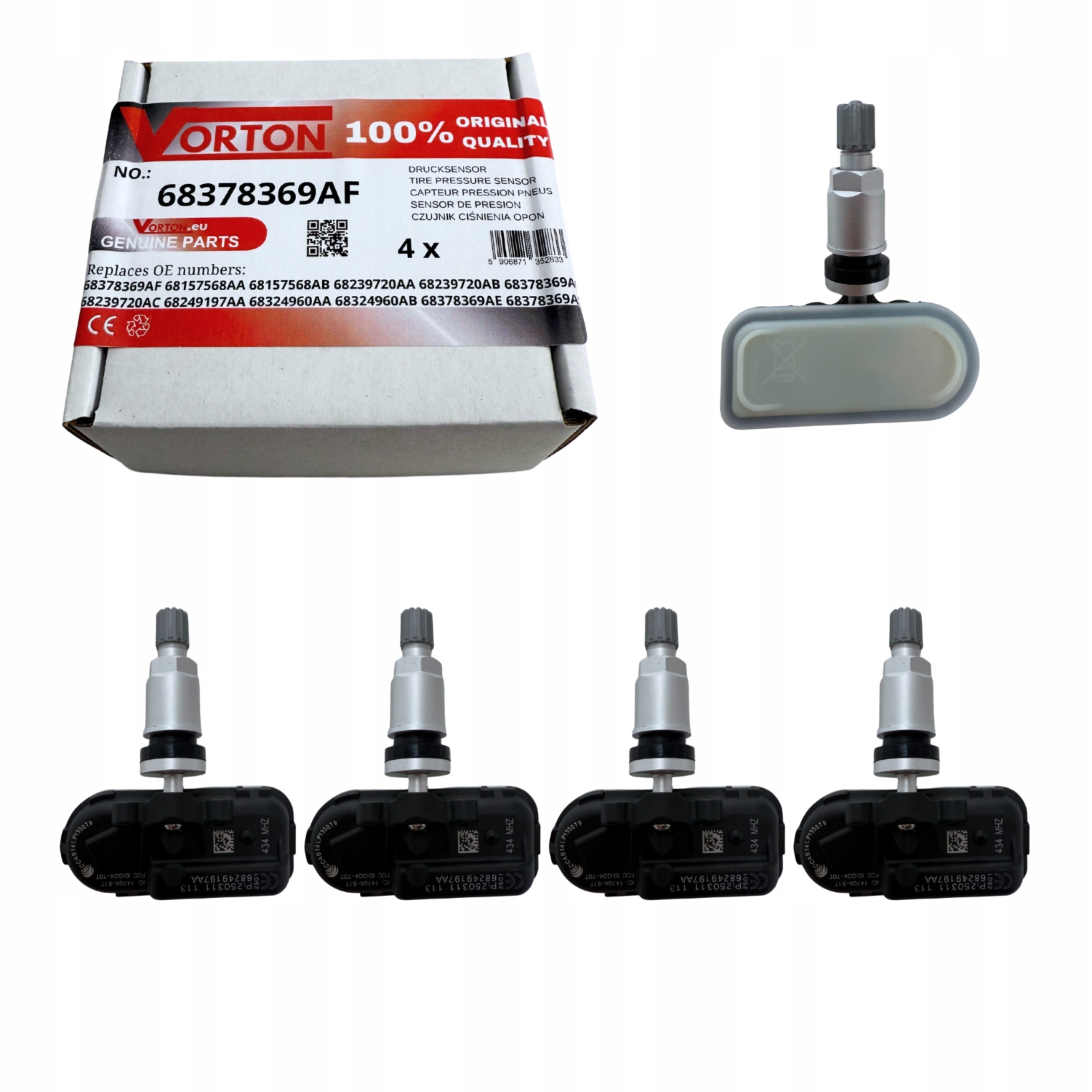 Senzory Tlaku Vzduchu Pneumatík Tpms Ram 1500 2500 3500 Jeep Cherokee