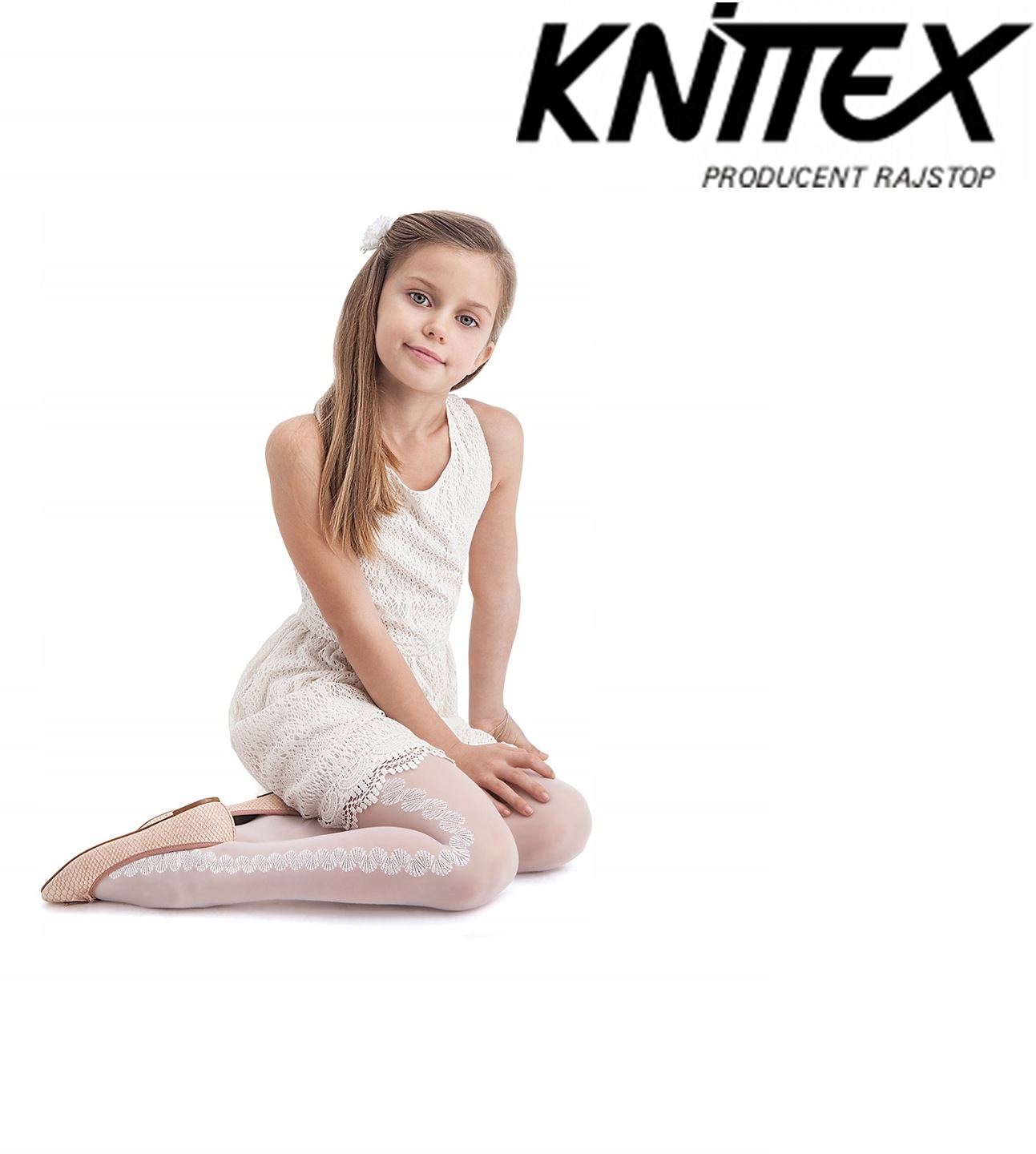 

Knittex rajstopy komunijne Fabiana białe 116-122