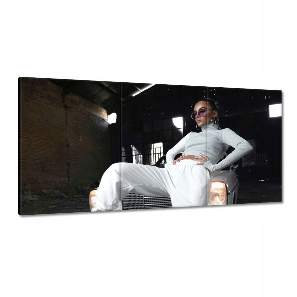 Obrazy 180x90 Biela klasika Mercedes 200