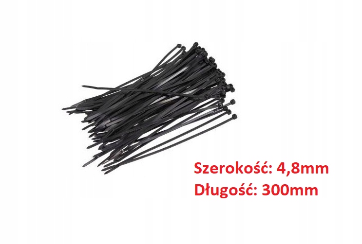 

Opaska Plastikowa Zaciskowa Trytytka 30CM 100szt