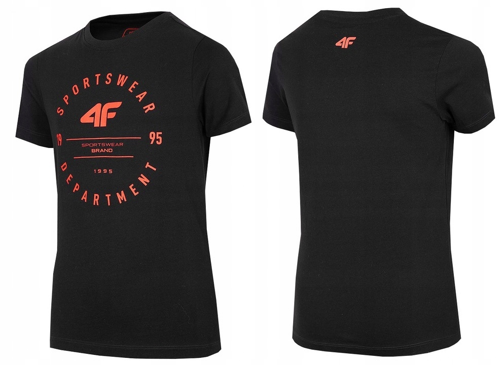 

4F Koszulka Chłopięca T-shirt JTSM003 146 Czarny