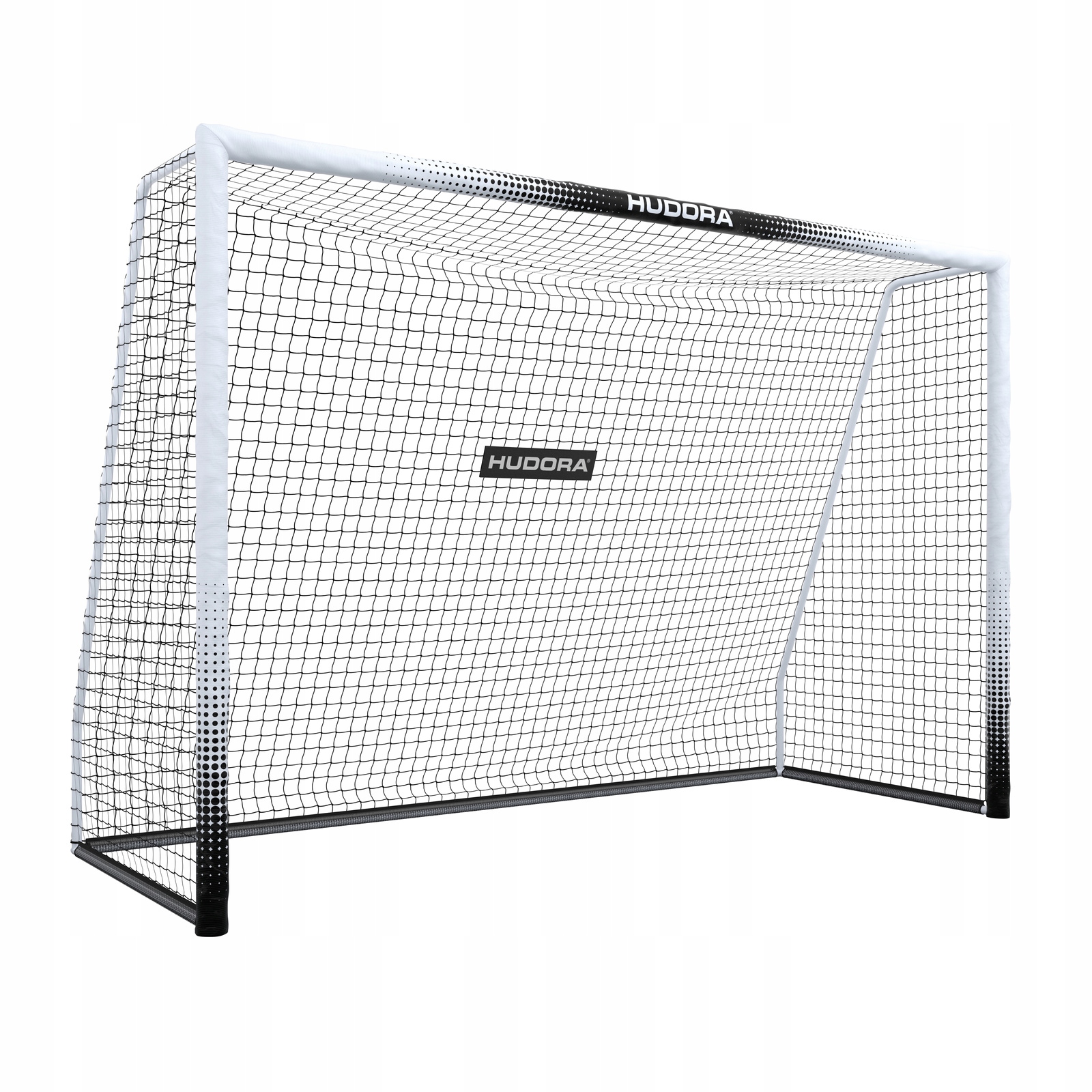 2x Bramka piłkarska przenośna Hudora Pro Tect 3x2 m stalowa biała