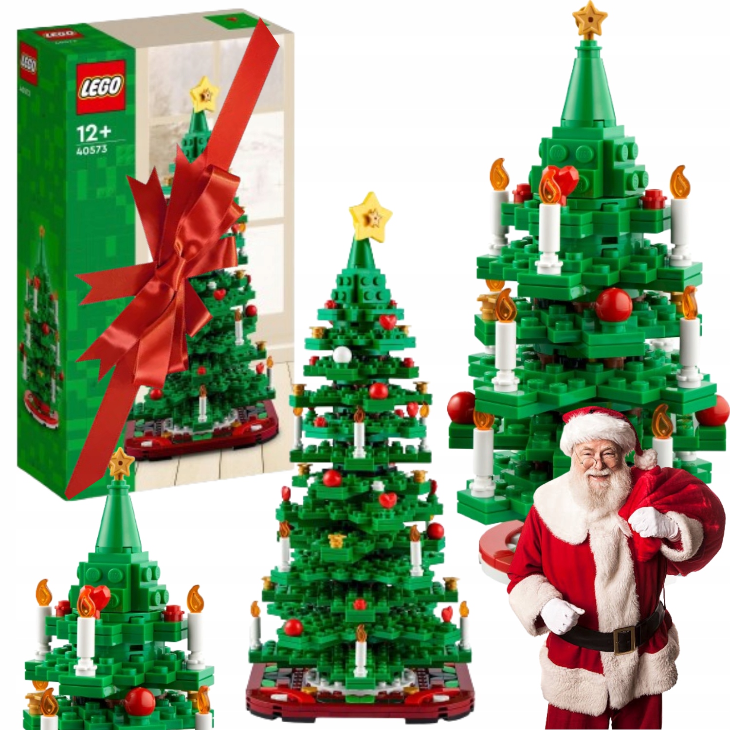 Lego Merchandise 2W1 Choinka Drzewko Bożonarodzeniowe Święta 40573