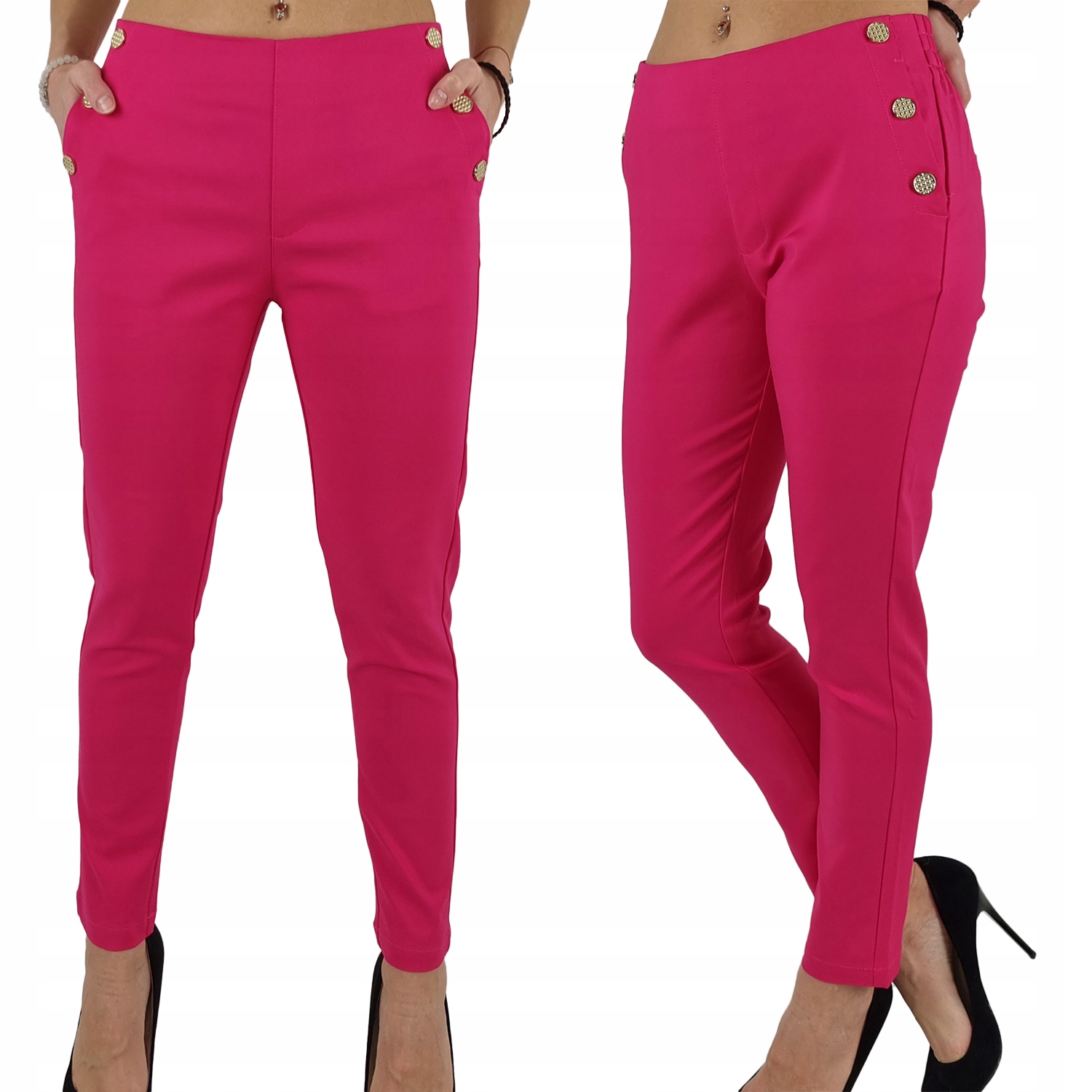 #elegantní Dámské Kalhoty Gumička 7/8 Freesia#