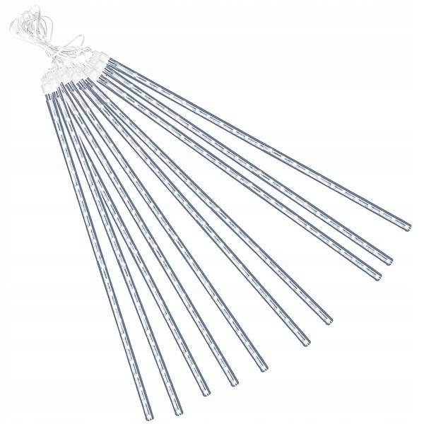 Lampičky Rampouchy Meteory Padající Sníh 80 CM 8 Bílá