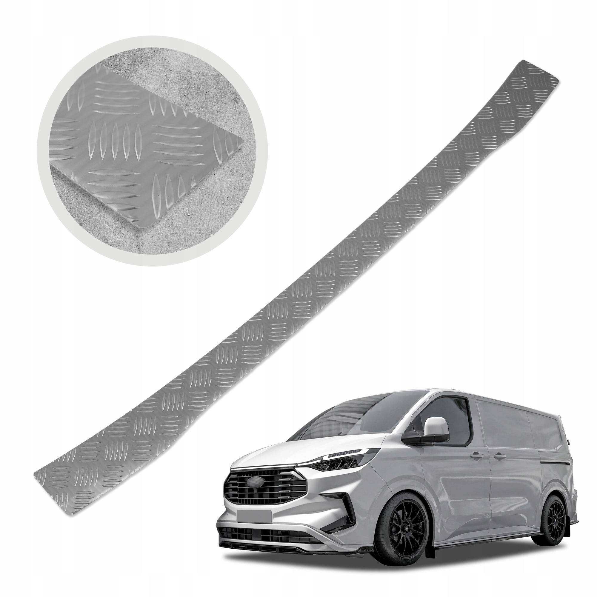 Ochranná lišta na zadný nárazník pre Ford Transit Custom II 2023-