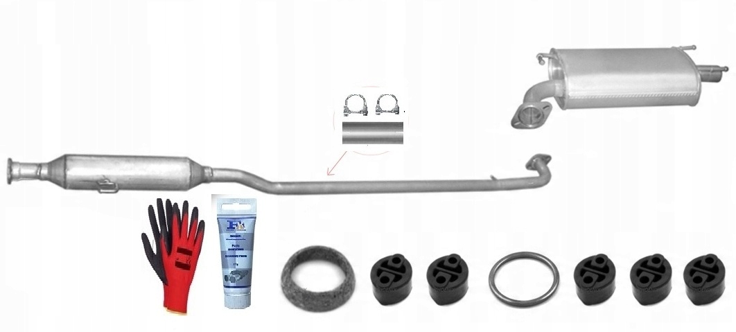 Toyota Camry 2.4i 16V 123kW (od Roku 2007) sada Tlumičů Výfuku bonus