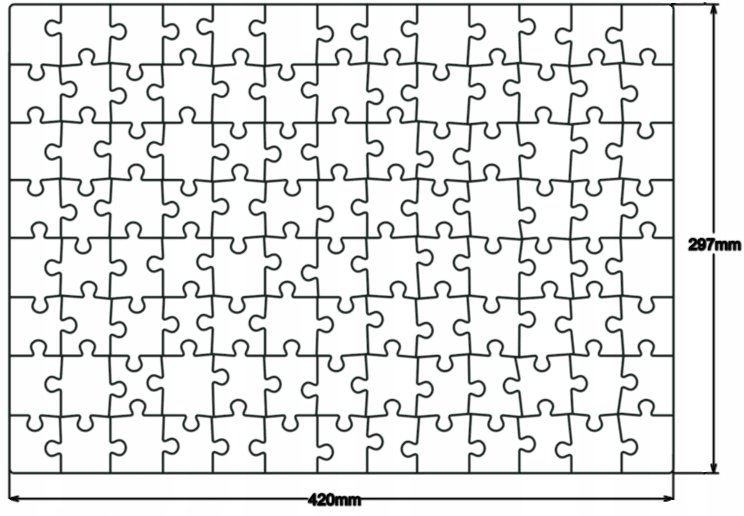 PUZZLE KREATYWNE - DUŻE A3 - BIAŁE 104el. Bohater Inny