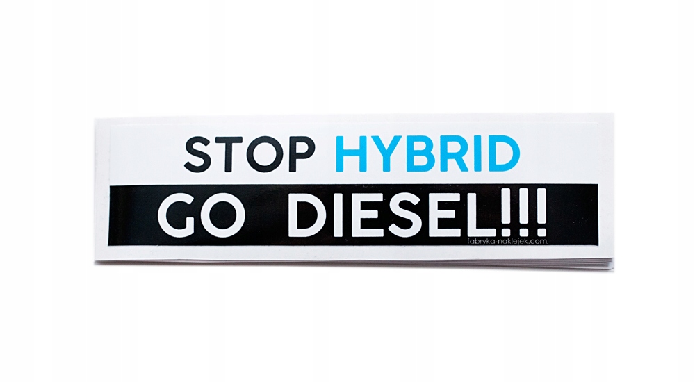Naklejka SLAP Stop Hybrid Go Diesel tdi cdi tds