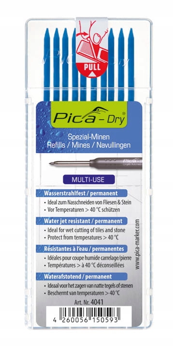 

Pica Dry 4041 Wkłady do ołówka znacznika Niebieski