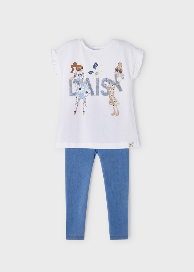 

Mayoral 3782 Zestaw Komplet Koszulka Leginsy r.122