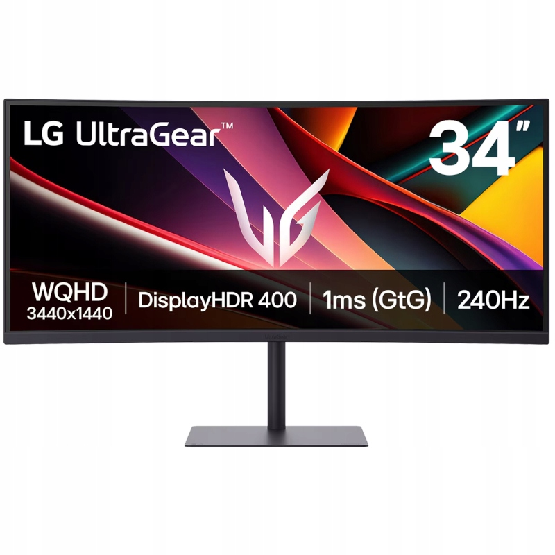 Monitor zakrzywiony 34" Lg 34G630A-B 3440x1440 (uwqhd) 240Hz 1ms