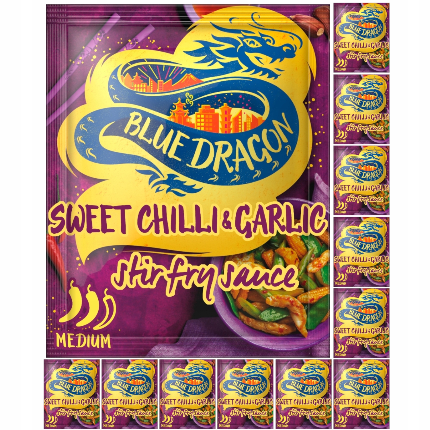 

Blue Dragon Sos Słodkie Chilli z Czosnkiem 12 x 12