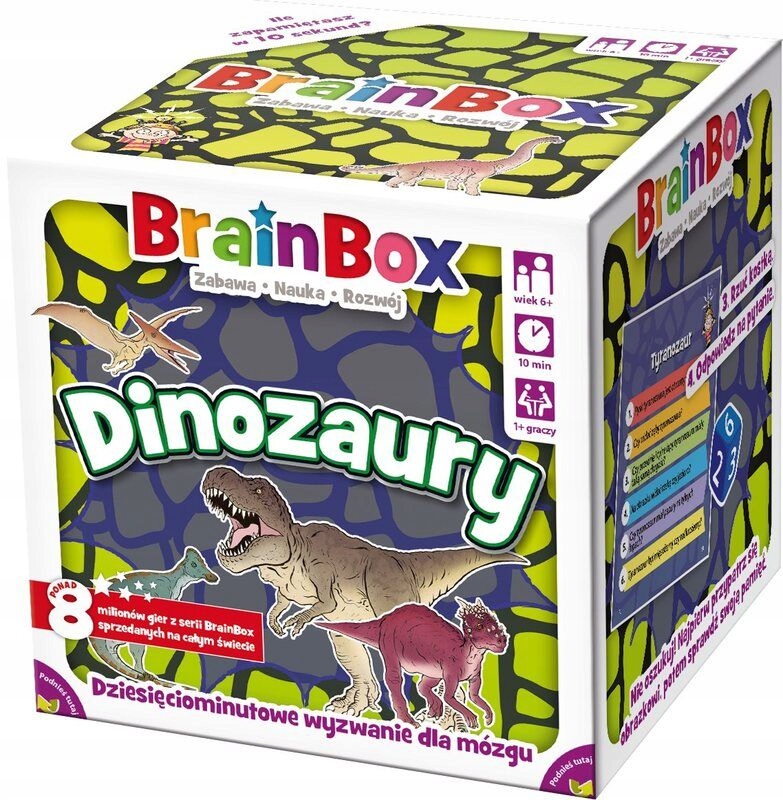 BrainBox Dinozaury gra pamięciowa 6+