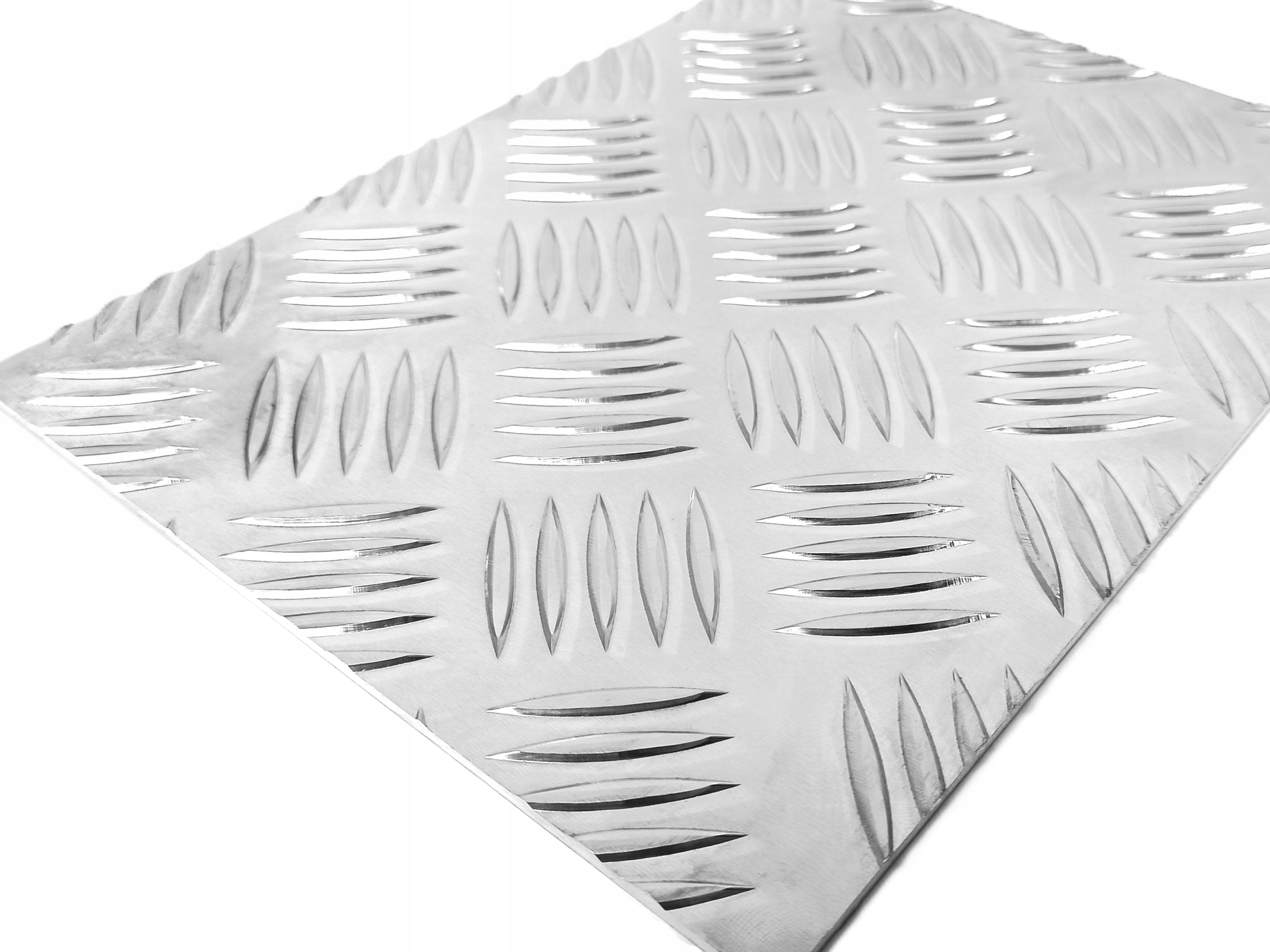 Blacha Aluminiowa Ryflowana Antypoślizgowa 2x1000x1000 mm 100x100 cm Gr 2mm