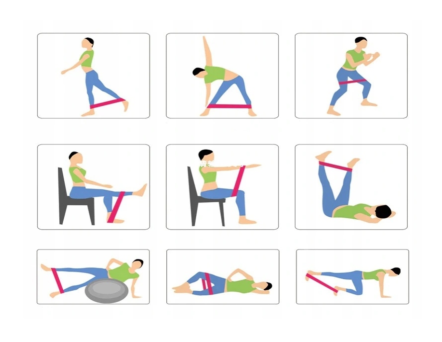 ZESTAW GUMY OPOROWE DO ĆWICZEŃ Kod producenta GUMY