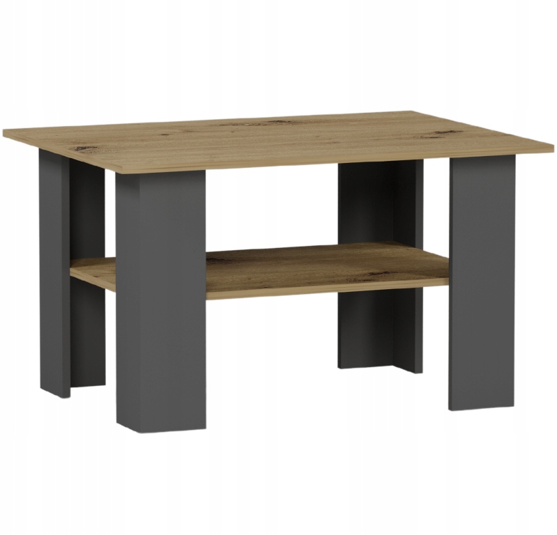 ŁAWA STOLIK KAWOWY STÓŁ A-1 ARTISAN MIX ANTRACYT