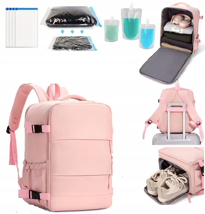 Plecak Lotniczy 40x30x20 Bagaż Podręczny do Samolotu Wizzair Ryanair