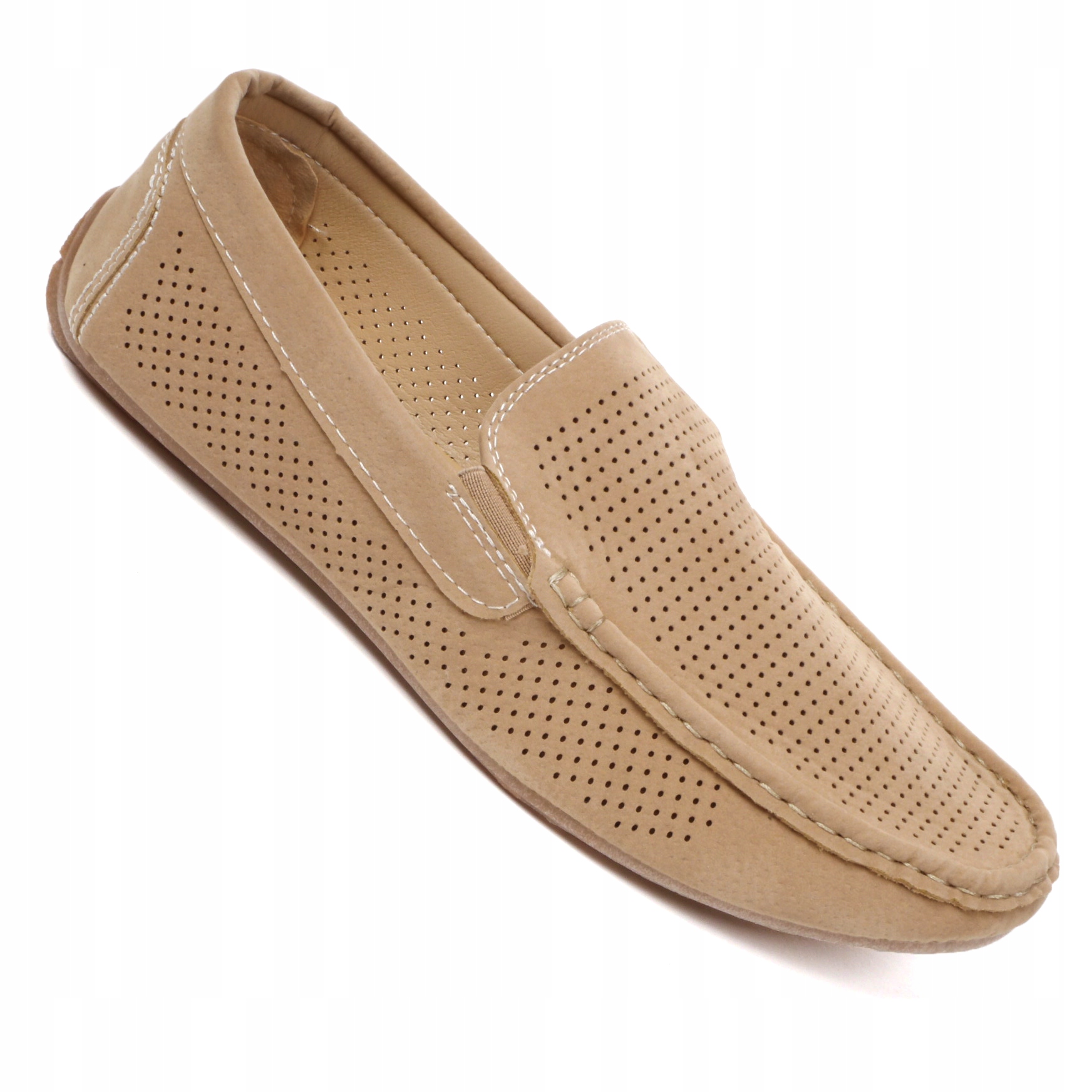 Mokasyny Męskie Ażurowe Półbuty Wsuwane Buty Wiosenne Lekkie Wygodne 44