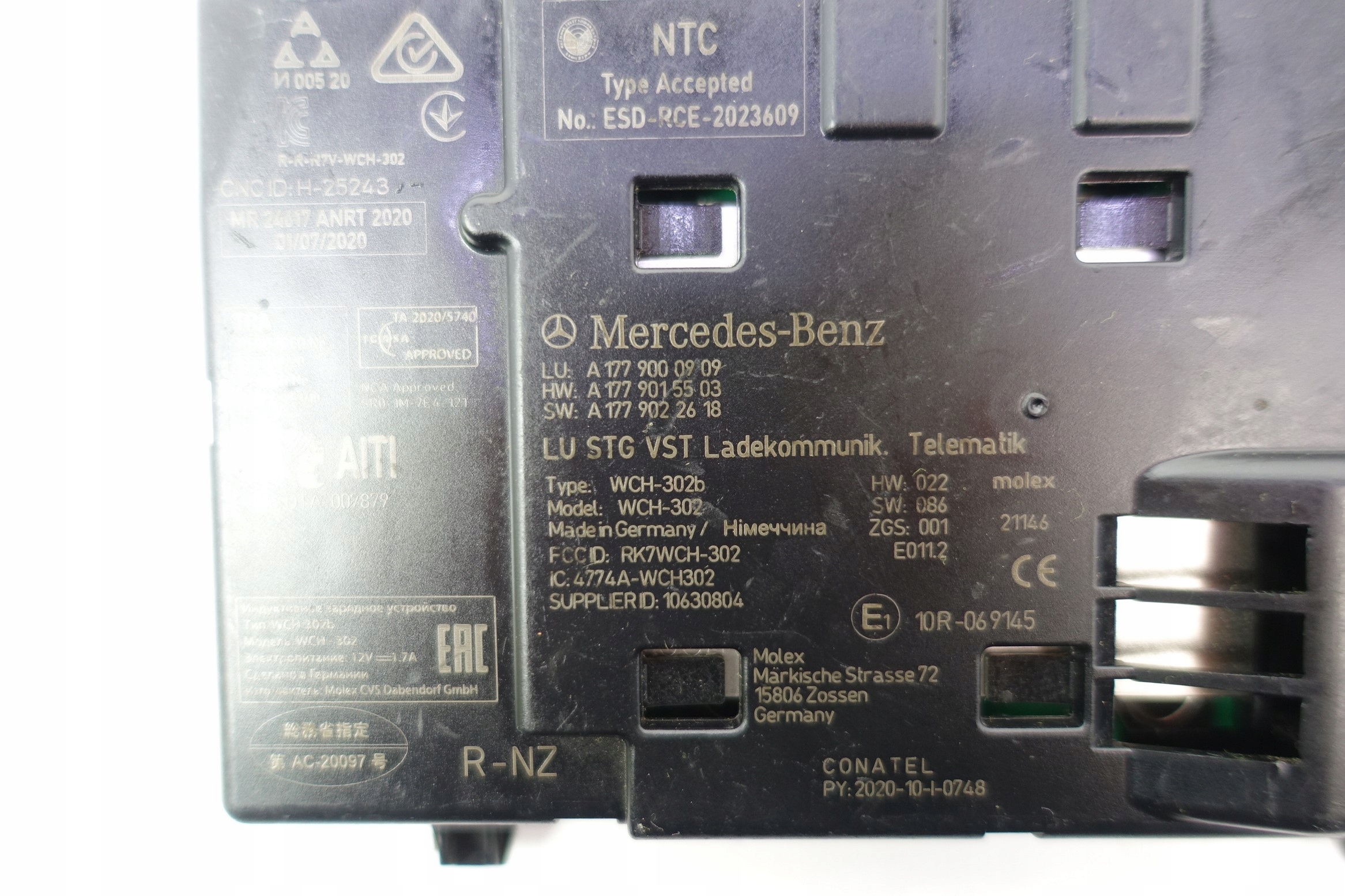 module LADOWARKA INDUKCYJNA MERCEDES A1779001810