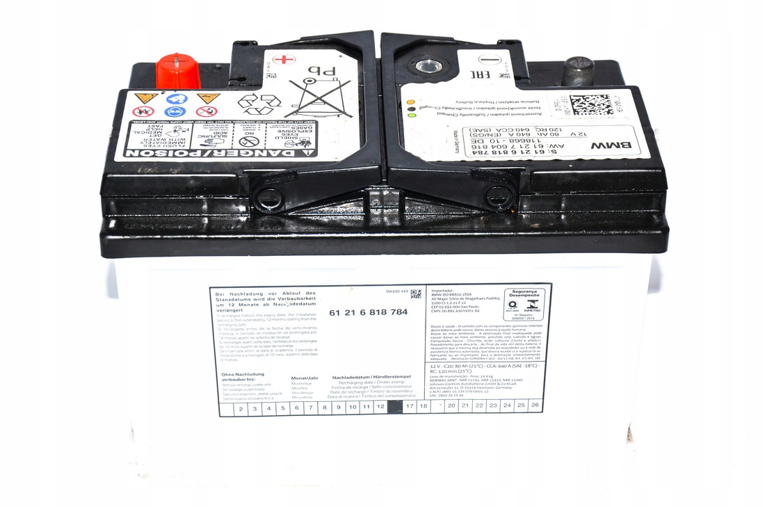Akumulator 80AH BMW E46 E53 E81 E83N E87 E90 E91 61217604816 za