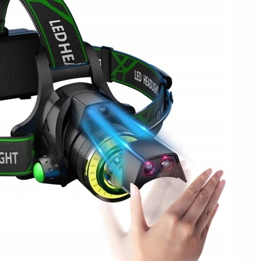 LATARKA CZOŁOWA DLA MECHANIKÓW AKUMULATOROWA CZOŁÓWKA CZUJNIK RUCHU 2xAKU EAN (GTIN) 5904734408413