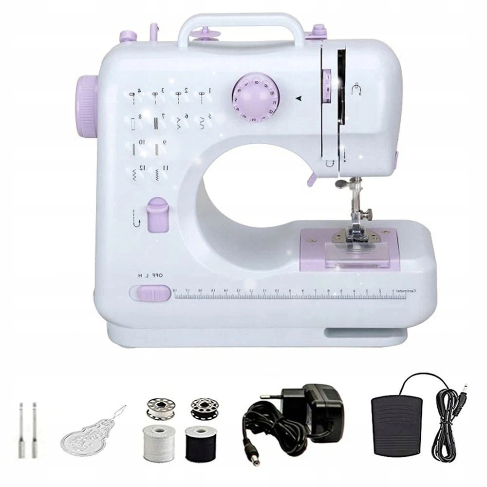 Šicí Stroj Miniaturní, 12-JEHLOVÝ, Dvouvrtový, Obrácené Šití