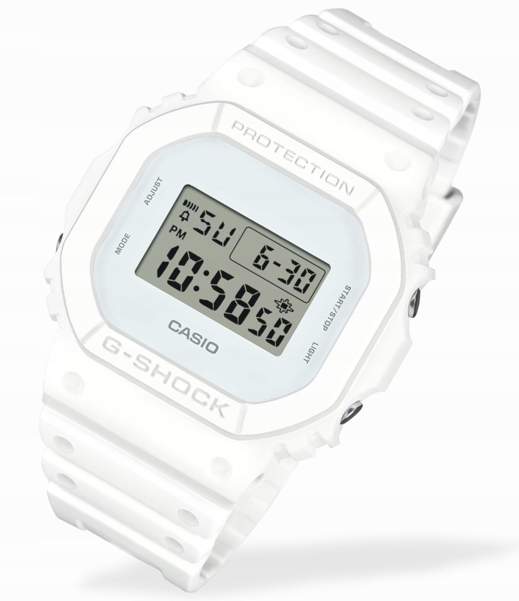Bílé pánské hodinky Casio G-Shock Kostka DW-5600WW Box Gravírování Bonus