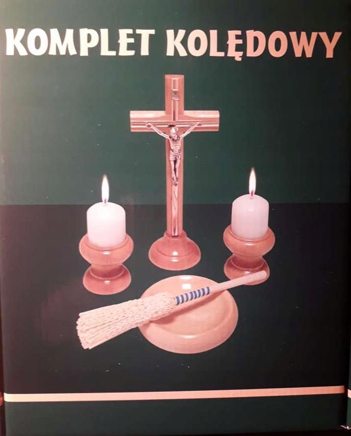 Sada Koled .Dřevěný .Kříž , svícny .