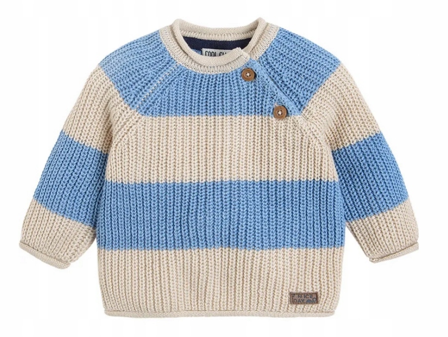 

Cool Club Sweter chłopięcy beżowy niebieski r 92