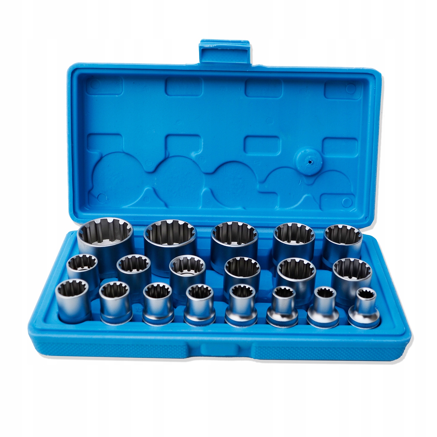 Zestaw Kluczy Nasadki Spline 8-32 Klucze 1/2 19el