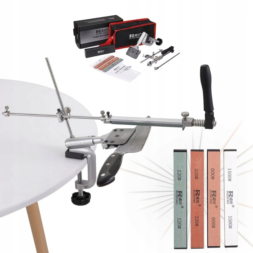 Profesjonalna Kamienna Ostrzałka Do Noży Osełka Ruixin Pro RX008 4 Kamienie