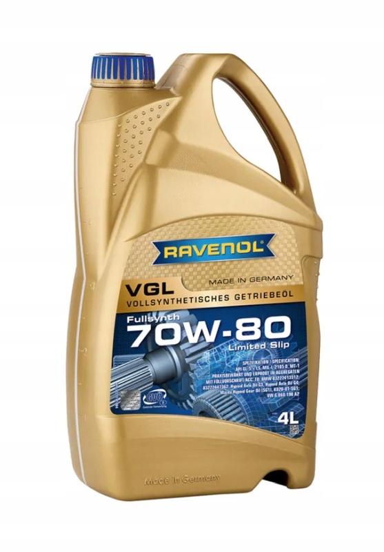 Ravenol Olej 70V80 4L Vgl Ls/ GL5+/ MIL-L-2105 D/ Synt.