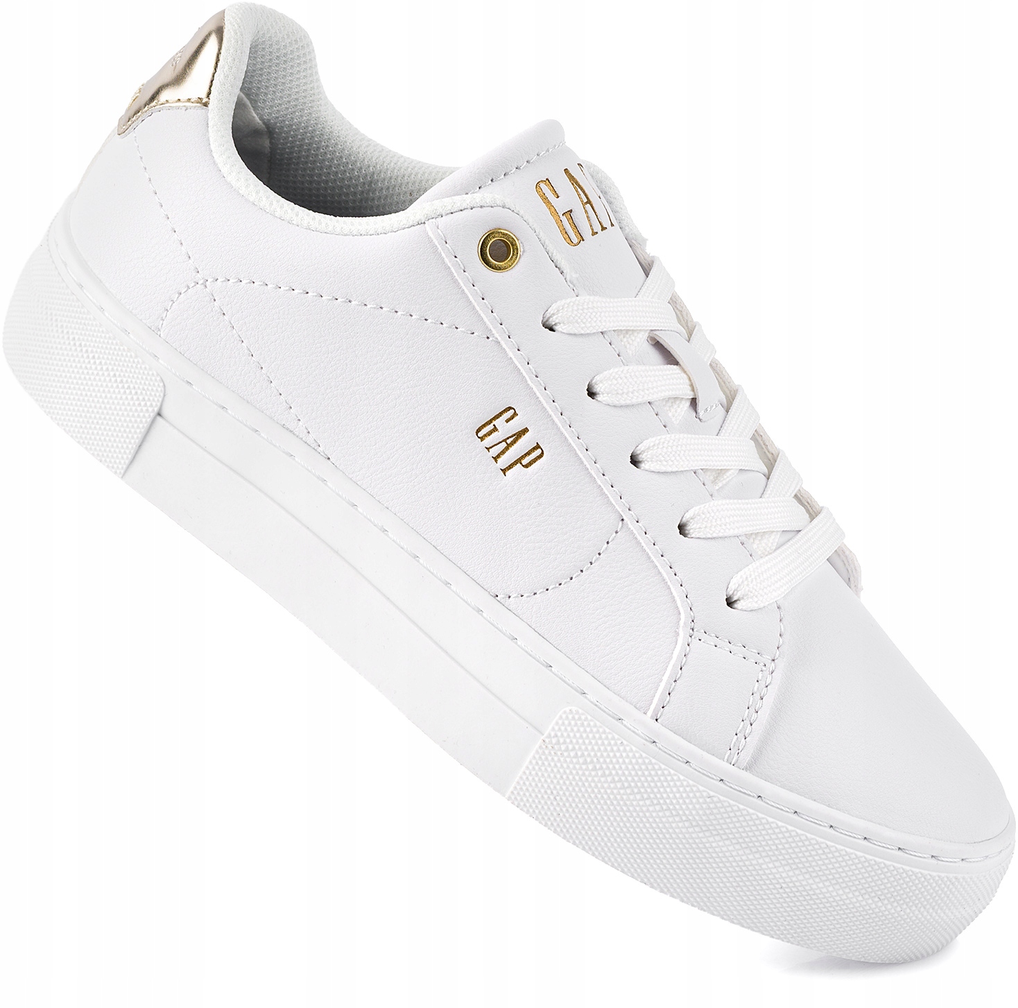 Gap Damskie Buty Sneakersy Sportowe Ekoskóra Białe r. 38