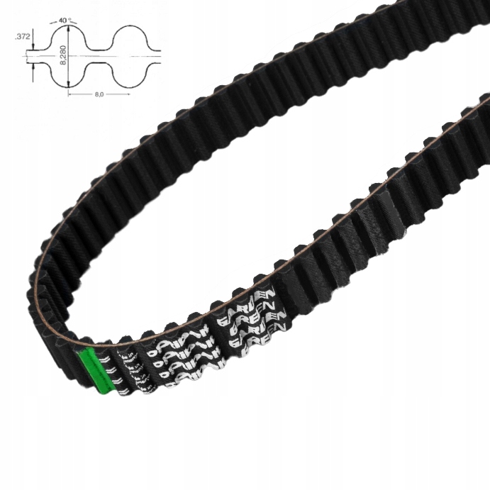 Pas pasek dwustronnie zębaty Std DS8M 1760 szer. 20 Optibelt 220 zębów