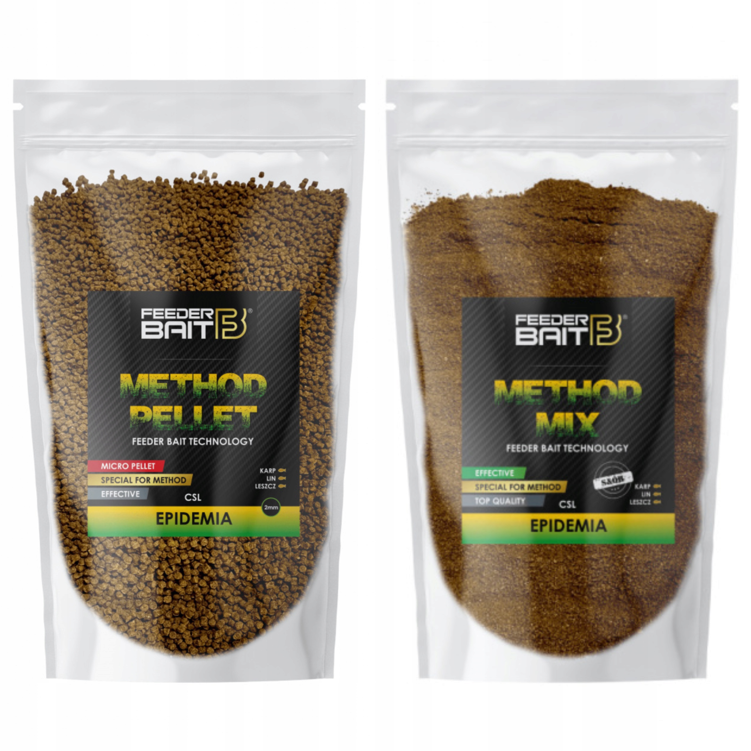 Zestaw Epidemia Pellet 2mm +method MIX Feeder Bait