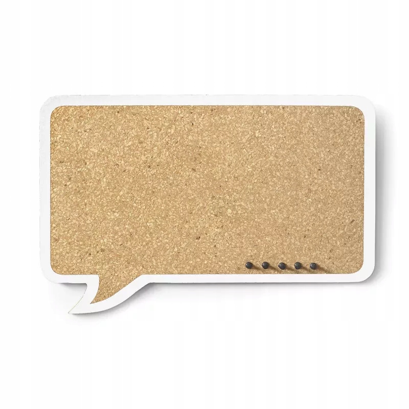 TABLICA KORKOWA DYMEK PROSTOKĄTNY Z BIAŁĄ OBWÓDKĄ