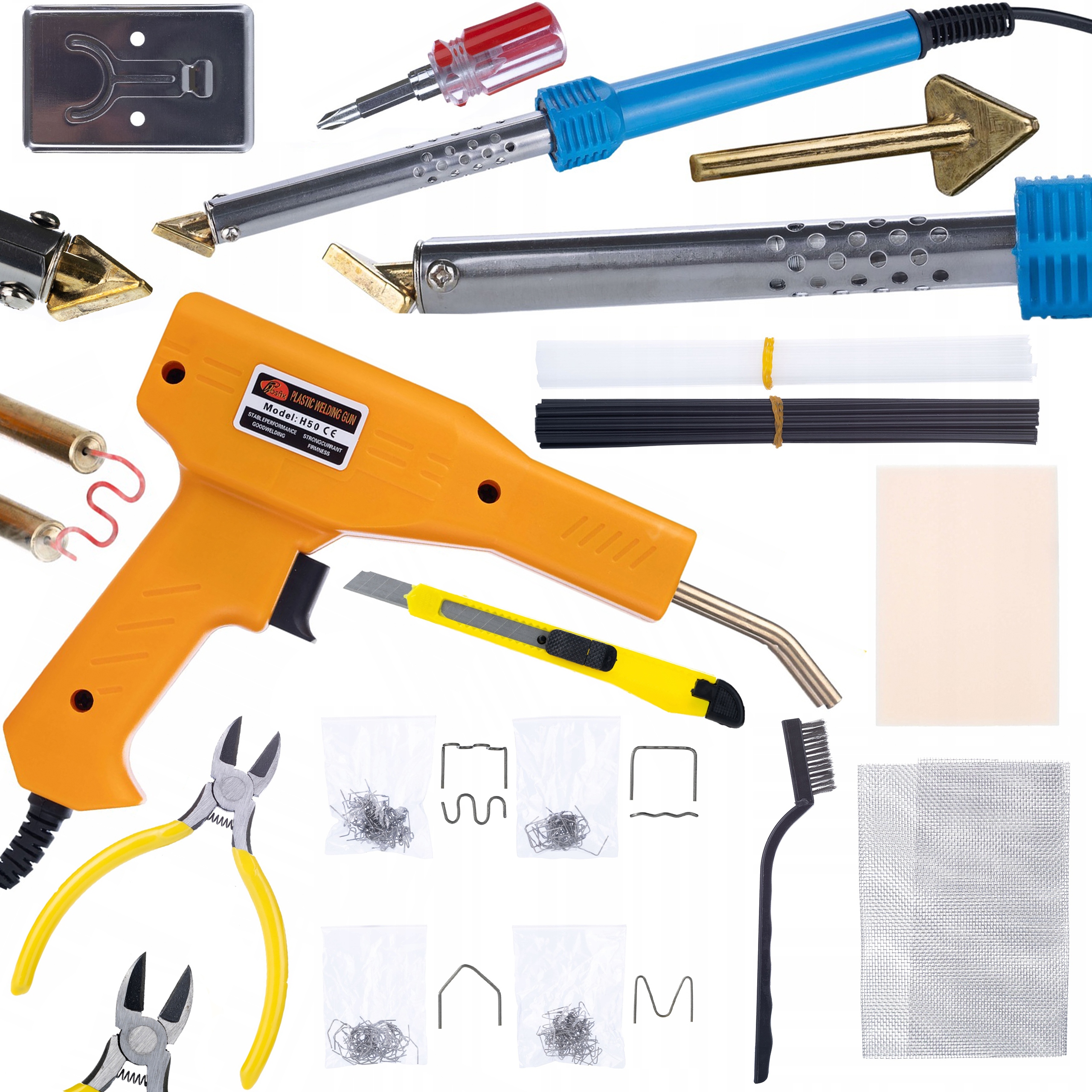 Páječka Rosfix Blue Lark 80W Sešívačka Na Plast, Sada Příslušenství