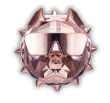 OZDOBA ODŚWIEŻACZ ZAPACH DO SAMOCHODU PITBULL - ROSE GOLD