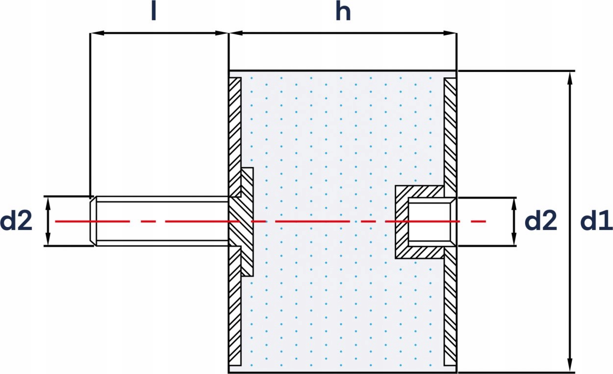 Wibroizolator Typ B 40X30 M8 Marka inna