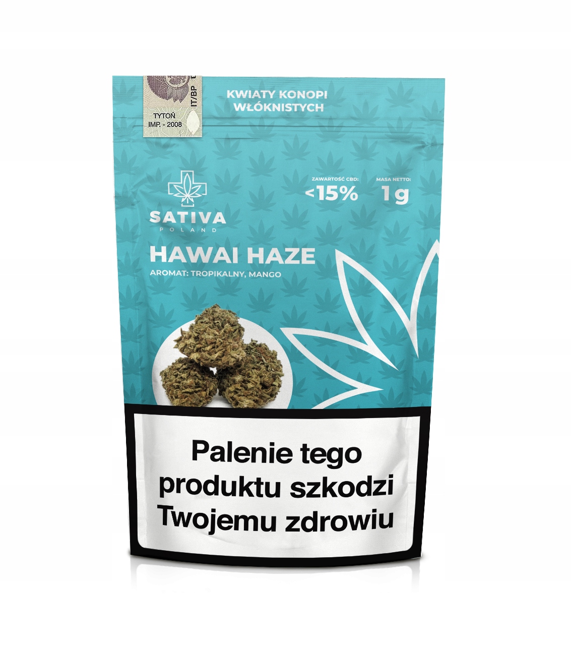 

Susz konopny Cbd Kwiaty konopi "hawai Haze" 1 g