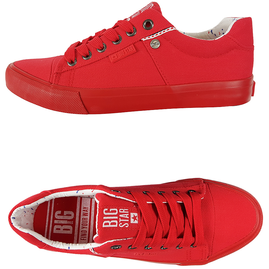 

Trampki Big Star męskie czerwone buty AA174093 43