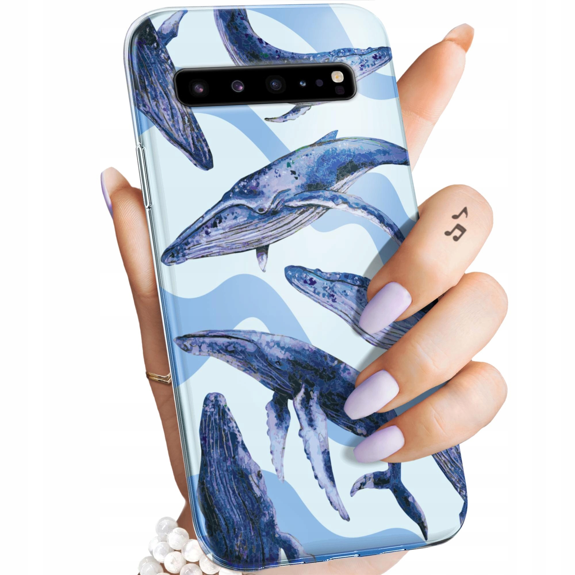 Etui Do Samsung Galaxy S10 5G Morze Fale Woda Aqua Obudowa Pokrowiec