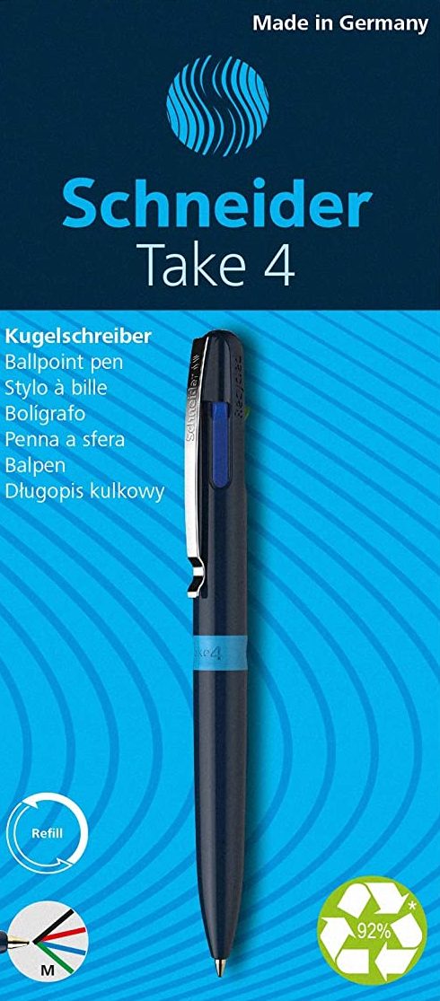 Take your pen. Schneider take 4. Ручка Шнайдер. Капиллярная ручка Schneider. Набор ручек шариковых Schneider 73040, синяя, 1 мм, 4 шт.