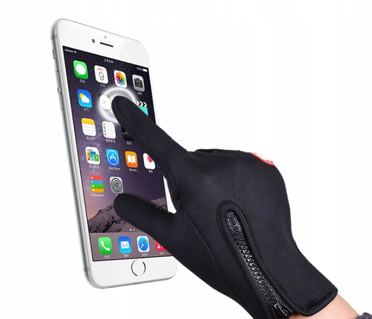 RĘKAWICZKI MĘSKIE DAMSKIE DOTYKOWE ZIMOWE ROWEROWE EAN (GTIN) 7029831312819