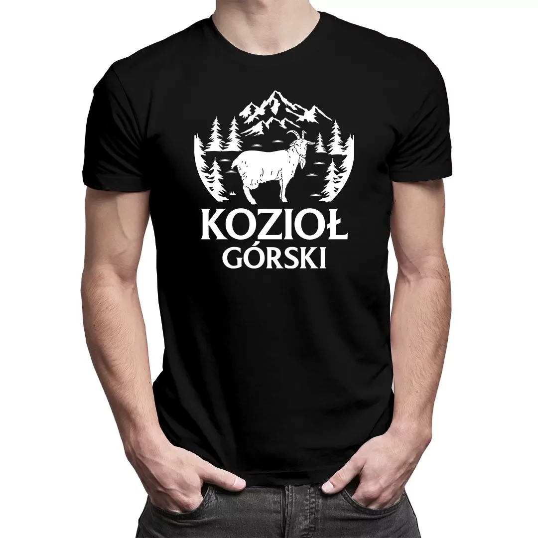

Koszulka Z Górami Dla Miłośnika Gór Kozioł górski