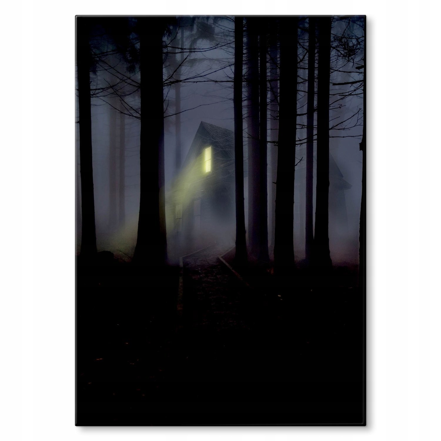 Kovový plakát Tajemný dům v lese Dárek 42 x 59 cm